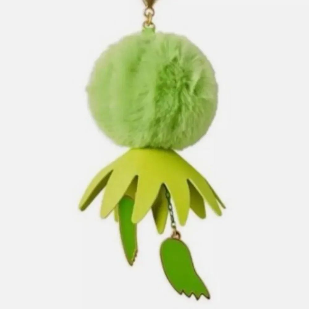 Flair The Muppets Kermit The Frog Pom Pom Bag Charm / Key Chain NWT Disney Parks